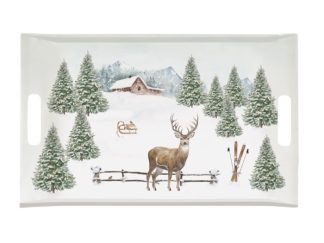 Bricka Stor White Forest