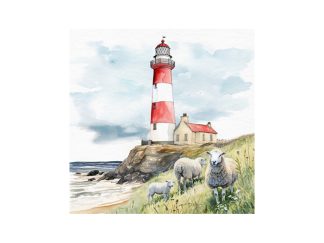 Servett Lighthouse & Sheep