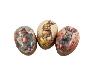 Påskägg 12 cm Lovely Bunnies