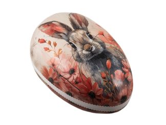 Påskägg 35 cm Bunny in Poppies