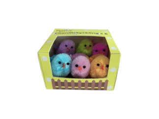 Chenille 6-p Kyckling Multicolour