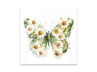 Servett Prästkrage Fjäril