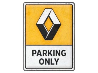 Plåtskylt Renault Parking Only