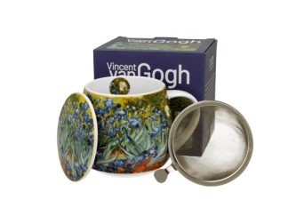 Mugg Barrel Van Gogh "Irises” m. Tesil