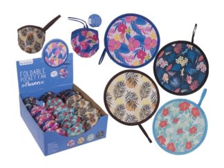 Solfjäder "Pocket Fan" Flowers