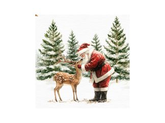 Servett Tomte & Rådjur