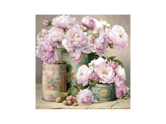 Servett Romantic Peony Cans