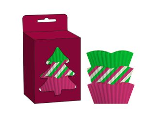 Muffinsform 45-p X-mas Tree