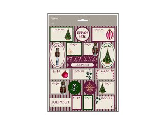 Juladresslapp Självhäftande 40-p Nutcracker m. Stickers