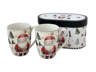 2-p Mugg i Box Santa Claus