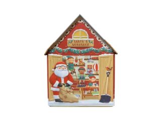 Plåtburk Speldosa Santa's Workshop