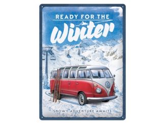 Plåtskylt VW Bulli Ready for the Winter