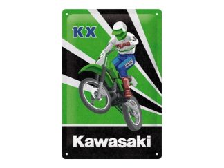 Plåtskylt Kawasaki KX Motocross 20x30