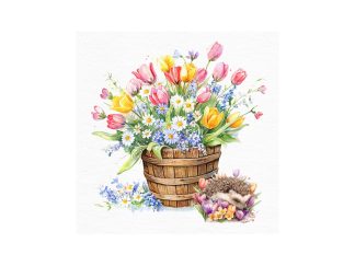 Servett Blom-Igelkott