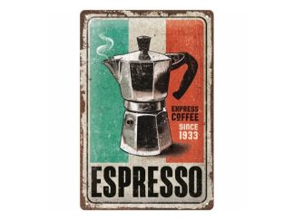 Plåtskylt Espresso 20x30