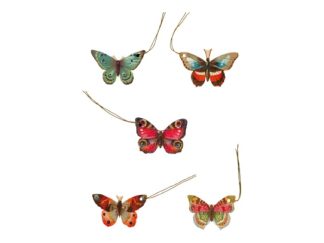 Gift Tags Knyt 5-p Fjäril