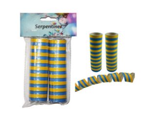 Serpentiner Blå-Gul 2-p