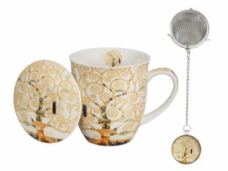Mugg Klimt "Tree of Life" Ecru m. Tesil & Tag
