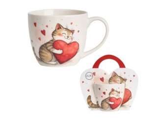 Mugg Cat with Hearts