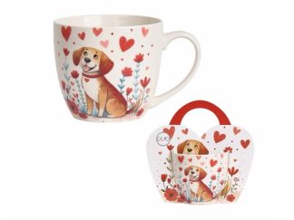 Mugg Dog with Hearts