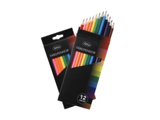 Färgpennor i Pappask 12-p