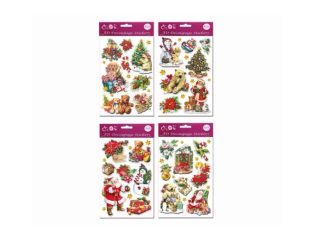 Glitterstickers 3D Julnostalgi 60653