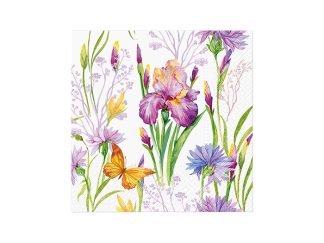 Servett Iris with Butterfly